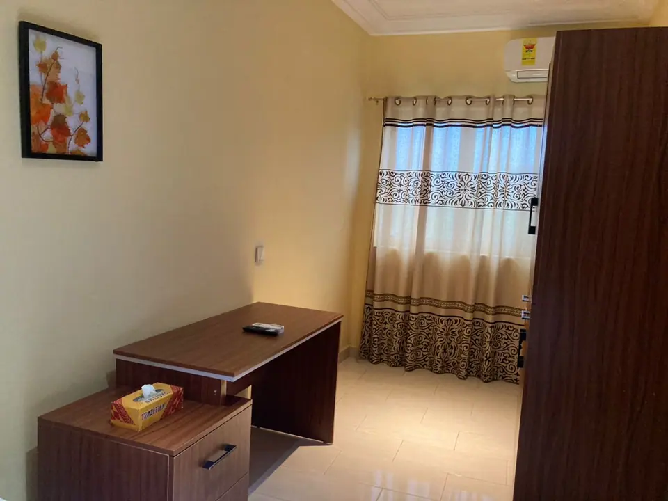 Desk and window in a Standard Room